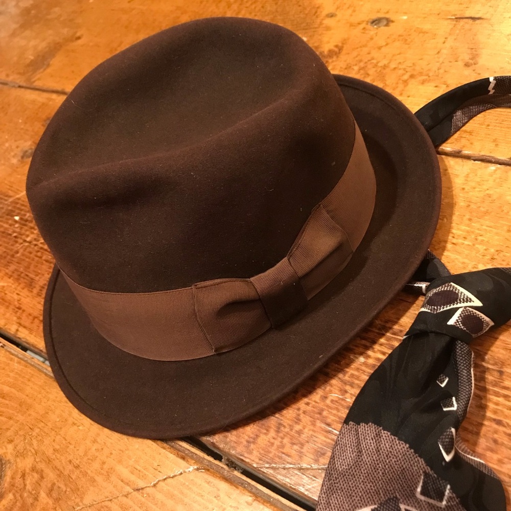 Felt Stetson Fedora with Ribbon Band